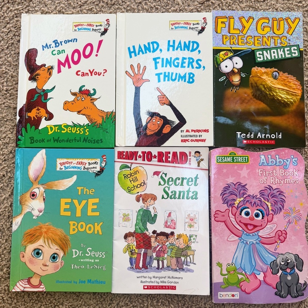 Kids Early Reader Book Bundle Dr Seuss Fly Guy Sesame Street